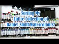Sorting and Organising My Entire Collection of Daniel Smith Watercolor Paints!