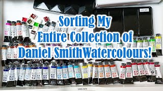 Sorting and Organising My Entire Collection of Daniel Smith Watercolor Paints!