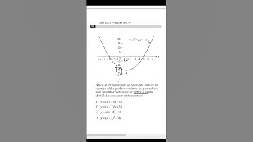 Which of the following is an equivalent form of the  #maths #satmathtipstricksandstrategies #exam