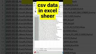 🔥CSV CONVERT TO EXCEL SHEETS IN📌 SECONDS #excel #dataextractor #datavisualization #dataanlysis