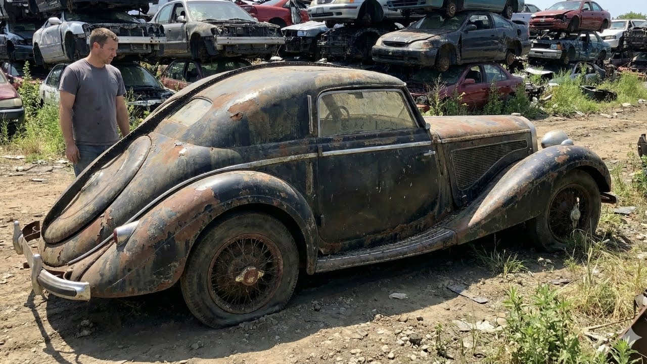 $1,000 1932 Bugatti Atlantic Abandoned for Years – Full ASMR Car Restoration