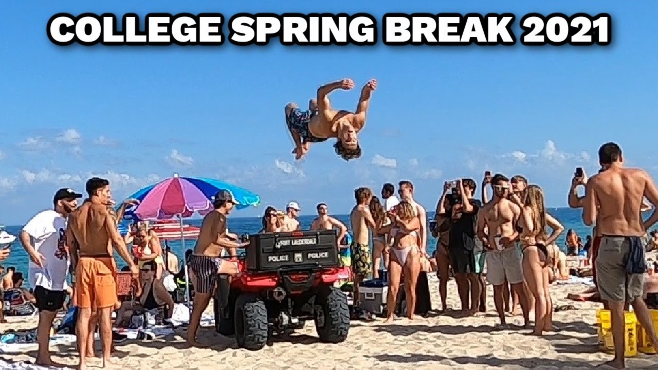 Beach Spring Break in Fort Lauderdale Florida 2021 - YouTube