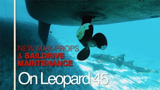 MaxProps and Proper Saildrive Maintenance on Leopard 45 Catamaran [Ep.30]