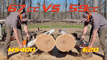 Stihl MS400 vs ported Echo 620, 400