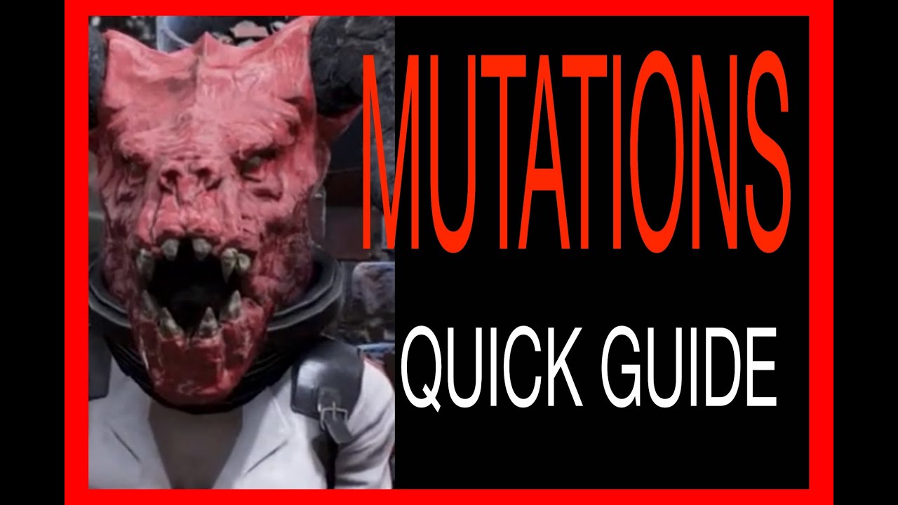 QUICK GUIDE: MUTATIONS Fallout 76 how to get mutations how to keep mutation perk cards FO76