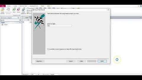 2. Importing files into Access | Changing field names | Making relationships