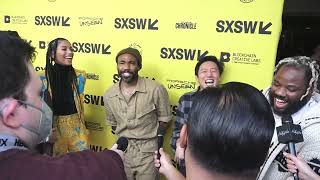Zazie Beetz, Stefani Robinson, Donald Glover, Hiro Murai, and Stephen Glover - Atlanta SXSW Premiere