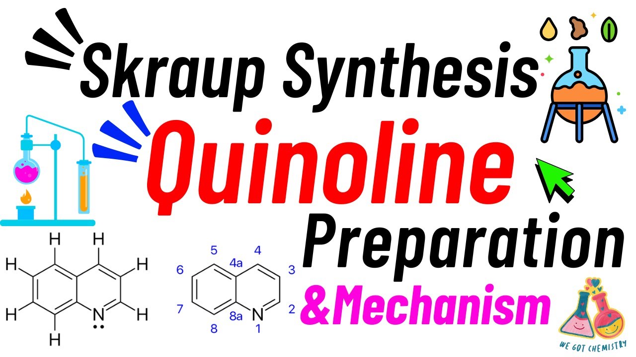 Skraup synthesis I Preparation of quinoline & Mechanism