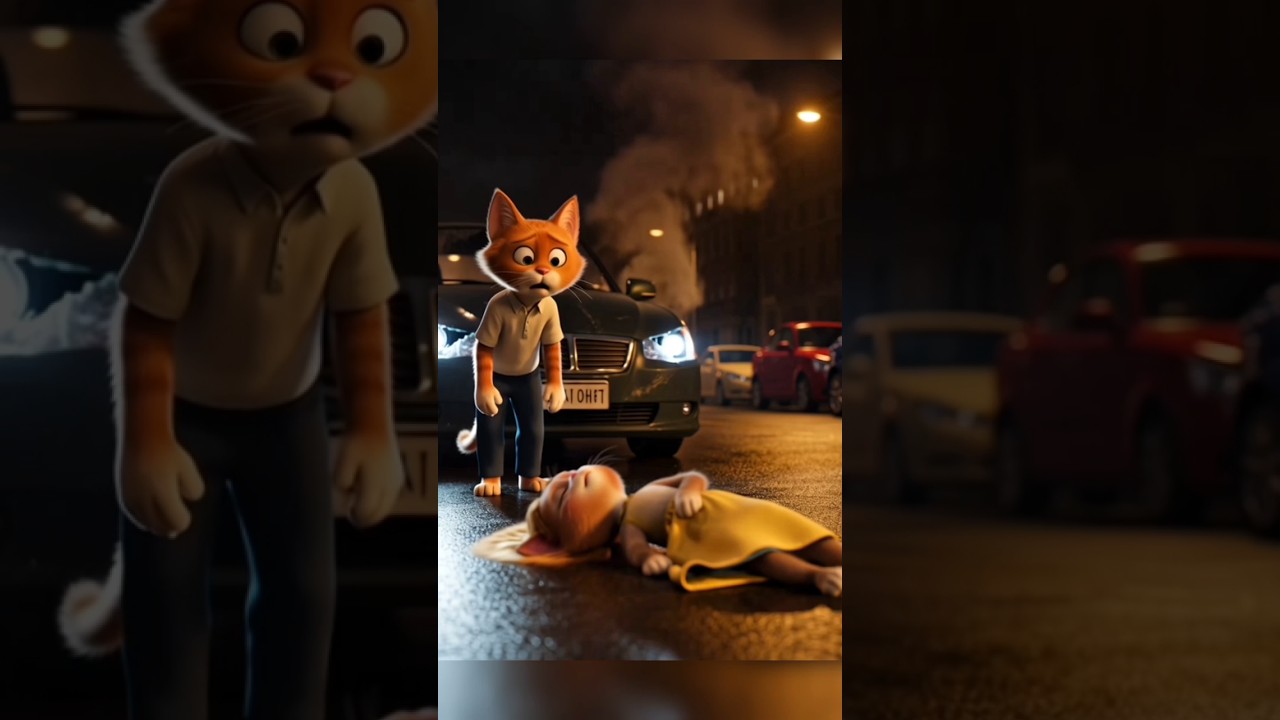 Cat Animation Story|Cat Car Accident| Love Story 