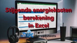 Stijging energiekosten berekenen in Excel ✅ screenshot 1