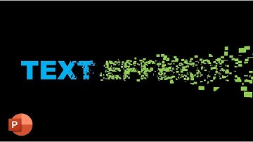How to Create Particles Text Effect Animation in PowerPoint