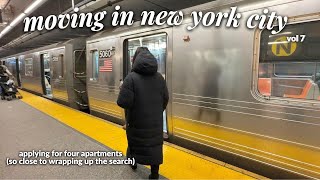 MOVING IN NYC ALONE AT 34 (vol. 7) | applying for 4 nyc apartments (close to ending the search)