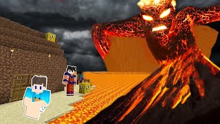 AMIGOS PROTEGEM O MUNDO DO VULCÃO EM ERUPÇÃO NO MINECRAFT!! 🌋