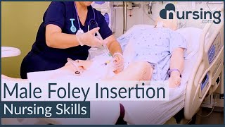 Male Foley Insertion (Urinary Catheter) - Nursing Skills