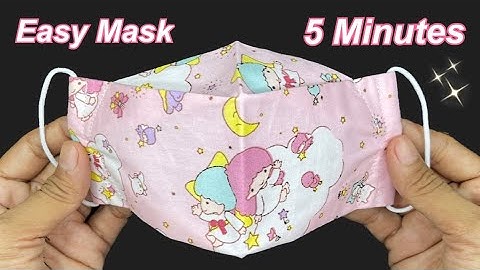 Very Easy New Style Pattern Mask | Fast And Easy to Make Face Mask in 5 minutes | breathable Mask