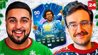 FC24 Squad Builder Showdown Advent!!! UCL HERO TEVEZ!!! Day 24 vs @AJ3