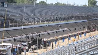 Indianapolis 500 Monday Practice (Upper Tower Terrace) - Hildebrand Passes Jakes