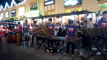 Calung Funk band Playing at Malioboro Street, Yogyakarta