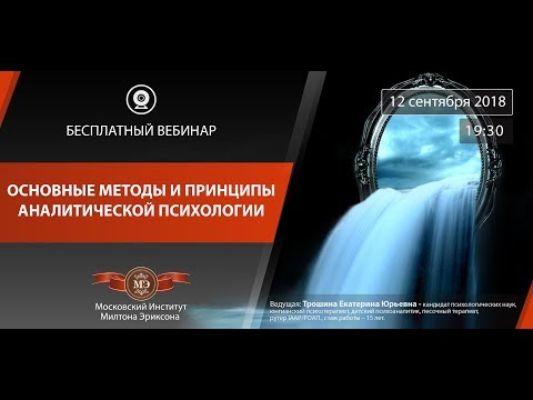 ЗАПИСЬ ВЕБИНАРА: "Основные методы и принципы аналитической психологии".