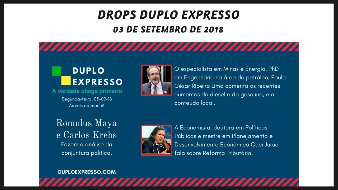 Drops Duplo Expresso 3set2018 Youtube