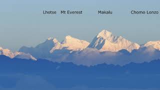 Himalayan panorama from Sandakphu (27-28 Sep 2018)