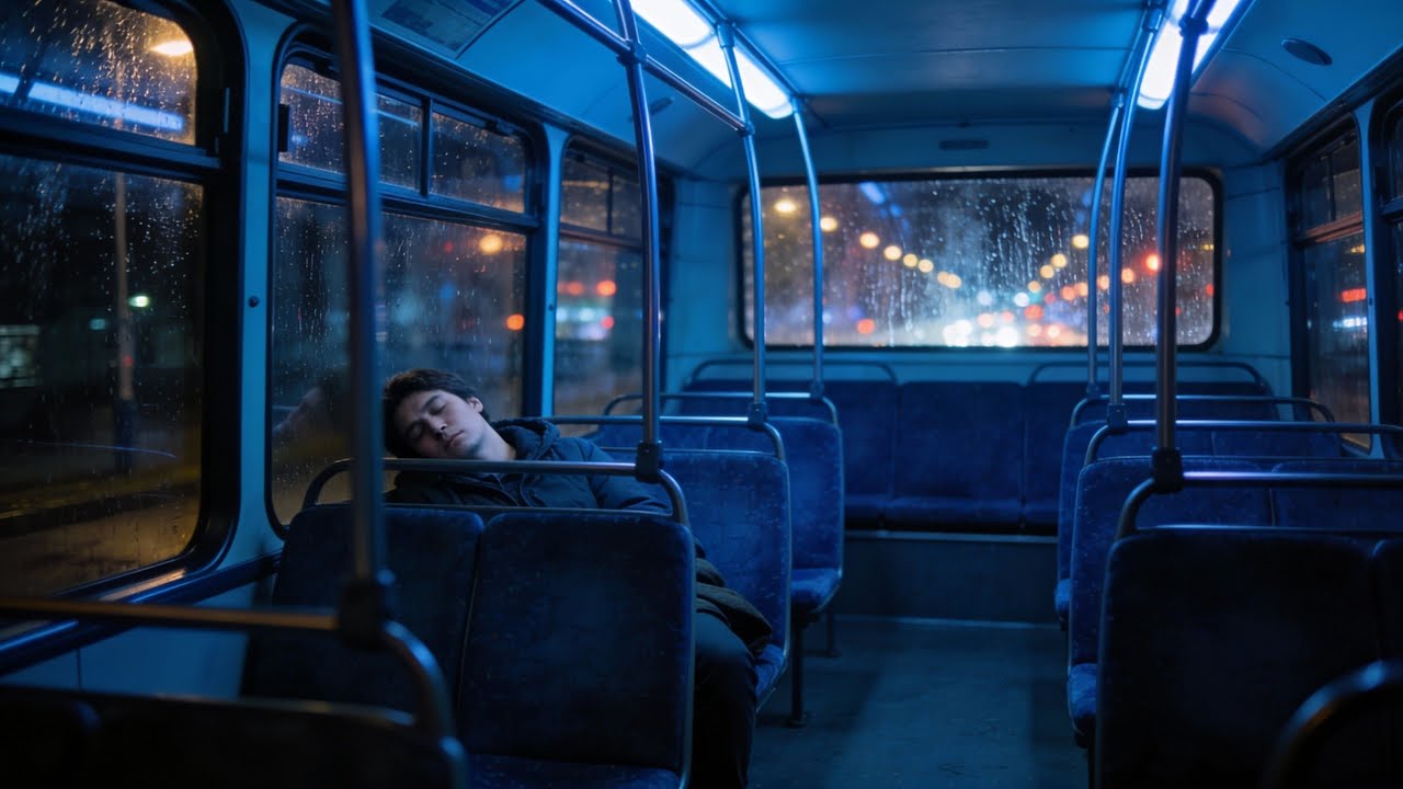 🖤🚌 Black Screen Bus Ambient Sounds • Ruhige Busgeräusche für Sleep & Relax (8 Hours)