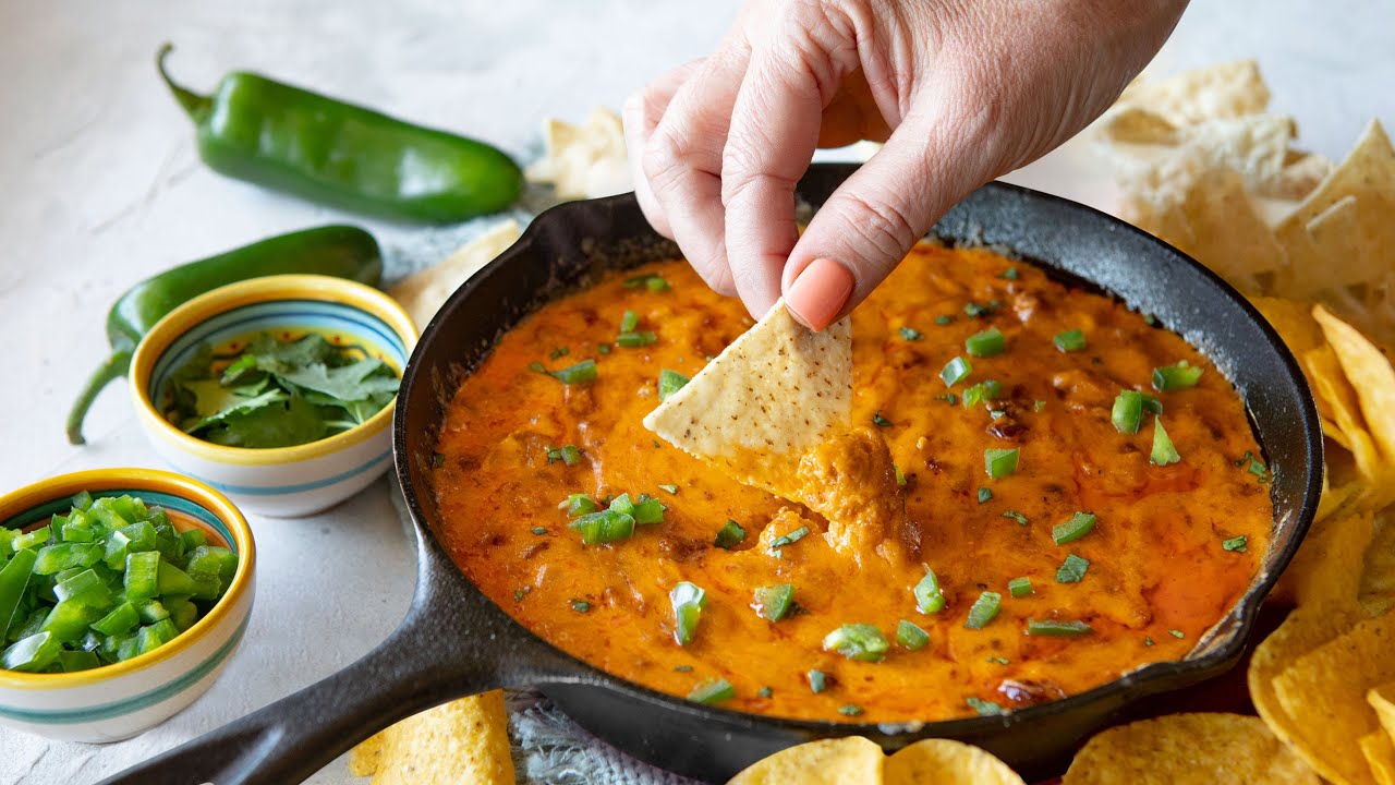 Sun Dried Tomato Chipotle Queso Dip YouTube