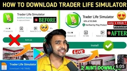 download process of trader life simulator #traderlifesimulator