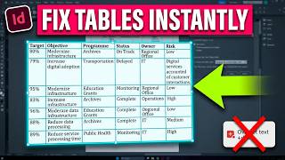 Fix InDesign Table Overset Text with 1 Click!
