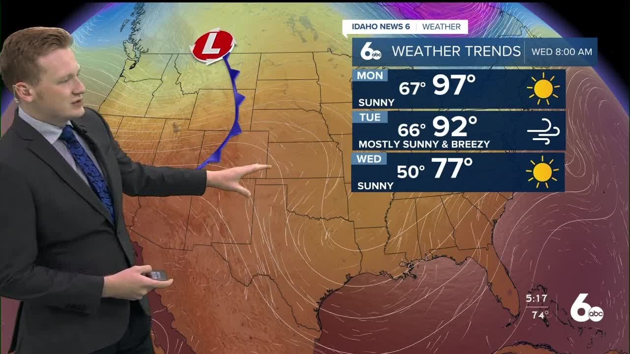 Hot and sunny start to the week followed by cooler weather midweek ...