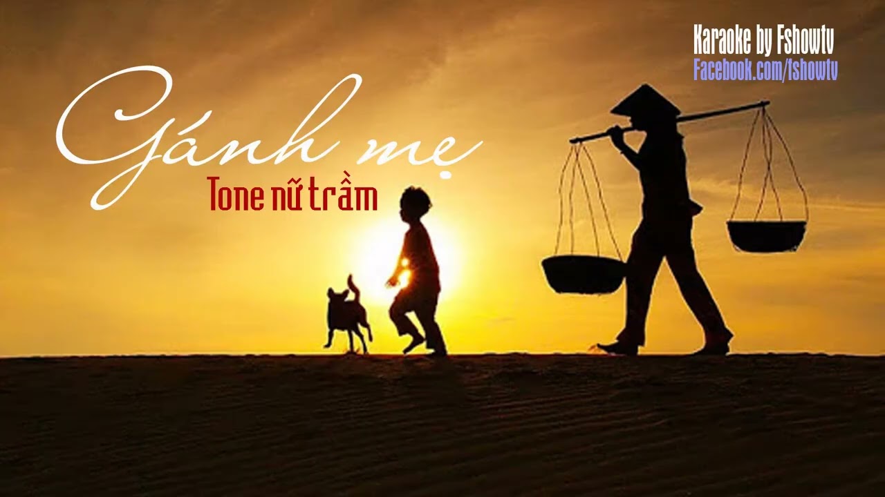 Karaoke Gánh Mẹ– Tone Nữ | Karaoke Vi Tran