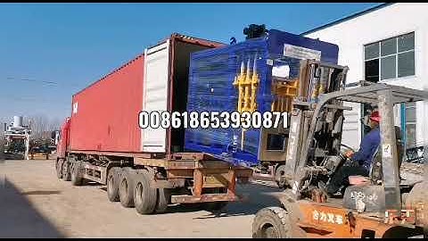 QT4-15   BLOCK MACHINE   loading  Short video