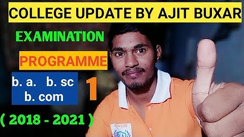 Vksu ara b. A b. Sc b. Com examination programme 2019 || ajit buxar