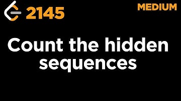 2145 Count the hidden sequence | LeetCode