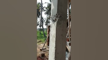 Major honey comb structure in middle of building column