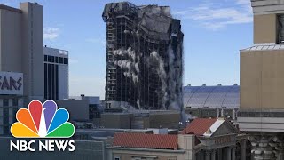 WATCH: Trump Plaza In Atlantic City Is Demolished | NBC News NOW
