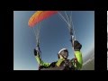 Paraglider acro 2014 - Clear autumn blue sky -