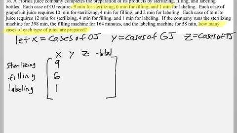 Math 151 : 9.1/9.2 #16 (PreCalculus Tutorial : Systems Of Linear Equations 2 & 3 Variables)