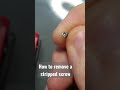 How to remove a stripped screw without damaging your joycon shell #shorts
