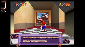 Super mario 64 Complete walkthrough part 15 Course 13 Tiny Huge island