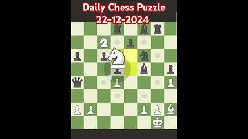 Daily Chess Puzzle Solution from chess.com,  Date:- 22-12-2024. Rook Sacrificing tactics.