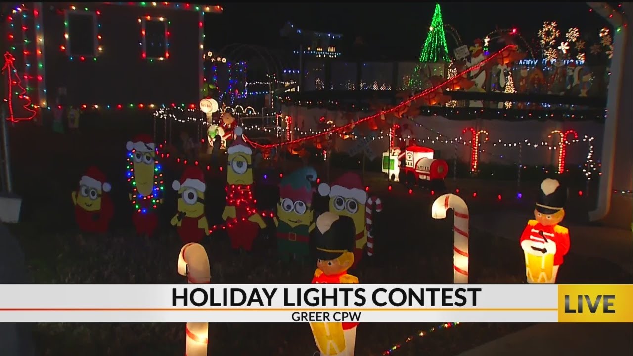 Greer CPW Holiday Lights Contest YouTube
