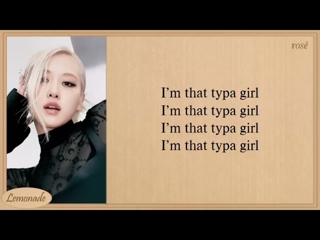 BLACKPINK - Typa Girl Easy Lyrics class=
