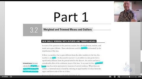 WA 30 3.2 Weighted and Trimmed Means (part 1)