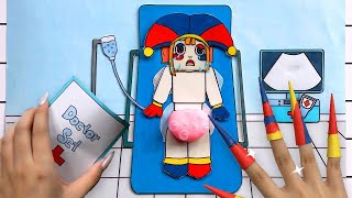 🎈paper diy🎈 POMNI Visit the Doctor | The Amazing Digital Circus | Pop The Pimples