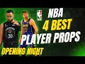 NBA PRIZEPICKS TODAY | 4 Best Prop Picks | Opening Night | Tuesday | 10/21/2025 | Best Props |