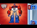 Transformers Rescue Bots Héroe! #34 🤖 OPTIMUS PRIME: líder de los Autobots, usa el rugido de T-Rex!