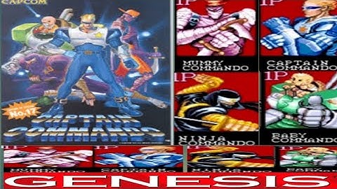 CAPTAIN COMMANDO 2022 SEGA GENESIS. MEGA DRIVE. EDITIO. TECH DEMO #1