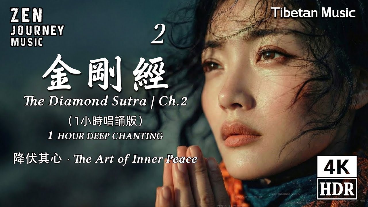金剛經第二品一小時佛樂｜Diamond Sutra｜安住當下・放下執著・心靈沉澱・靜心助眠・佛樂冥想・禪修安住・Buddhist Music ・Meditation・healing