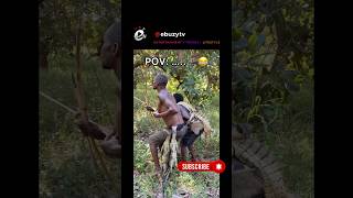 POV: When missing isnt an option and the whole village is counting on your shot.🎯😂 #ebuzytv #black